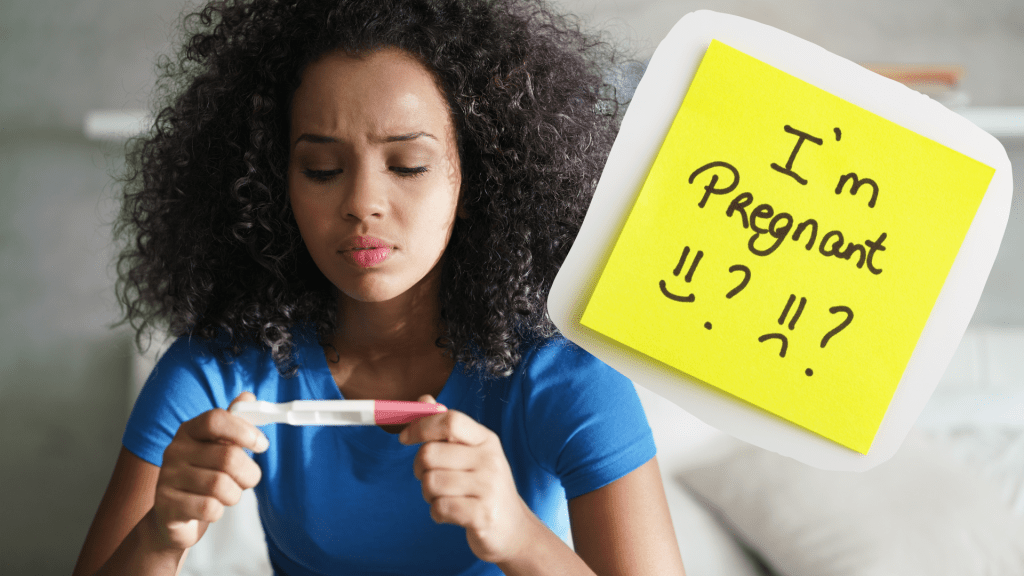 Pregnancy Testing - woman anticipating pregnancy test result