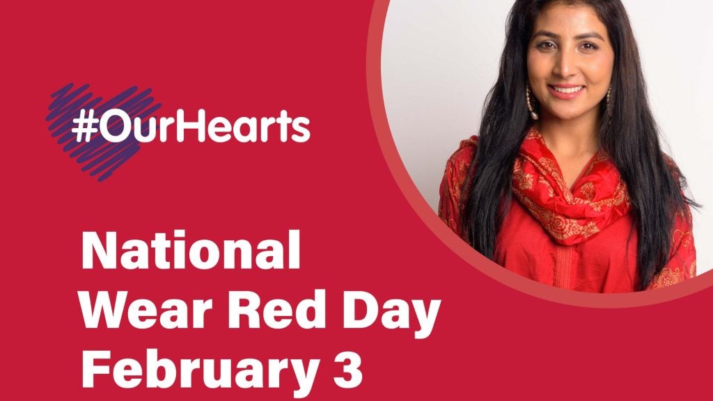 l'image lit : hashtag Nos cœurs. Journée nationale du port du rouge le 3 février.