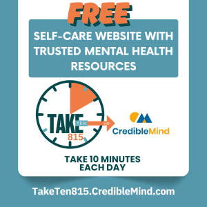 download the take ten 815 image that reads: free self-care website with trusted mental health resources. Take 10 minutes each day