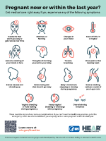 List Urgent Maternal Warning Signs from the CDC